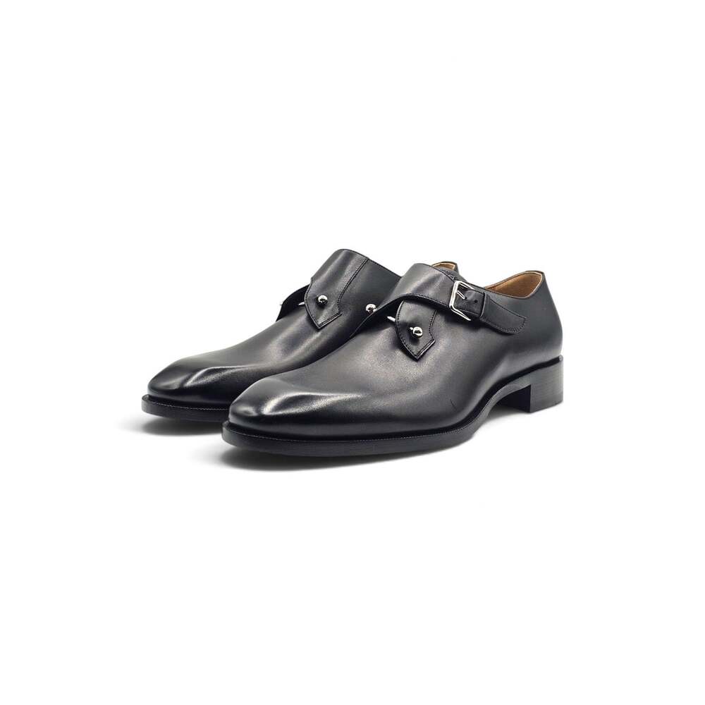 Christian Louboutin Chambelimonk Leather Derby Shoes Black EU 44 US 11 $1490